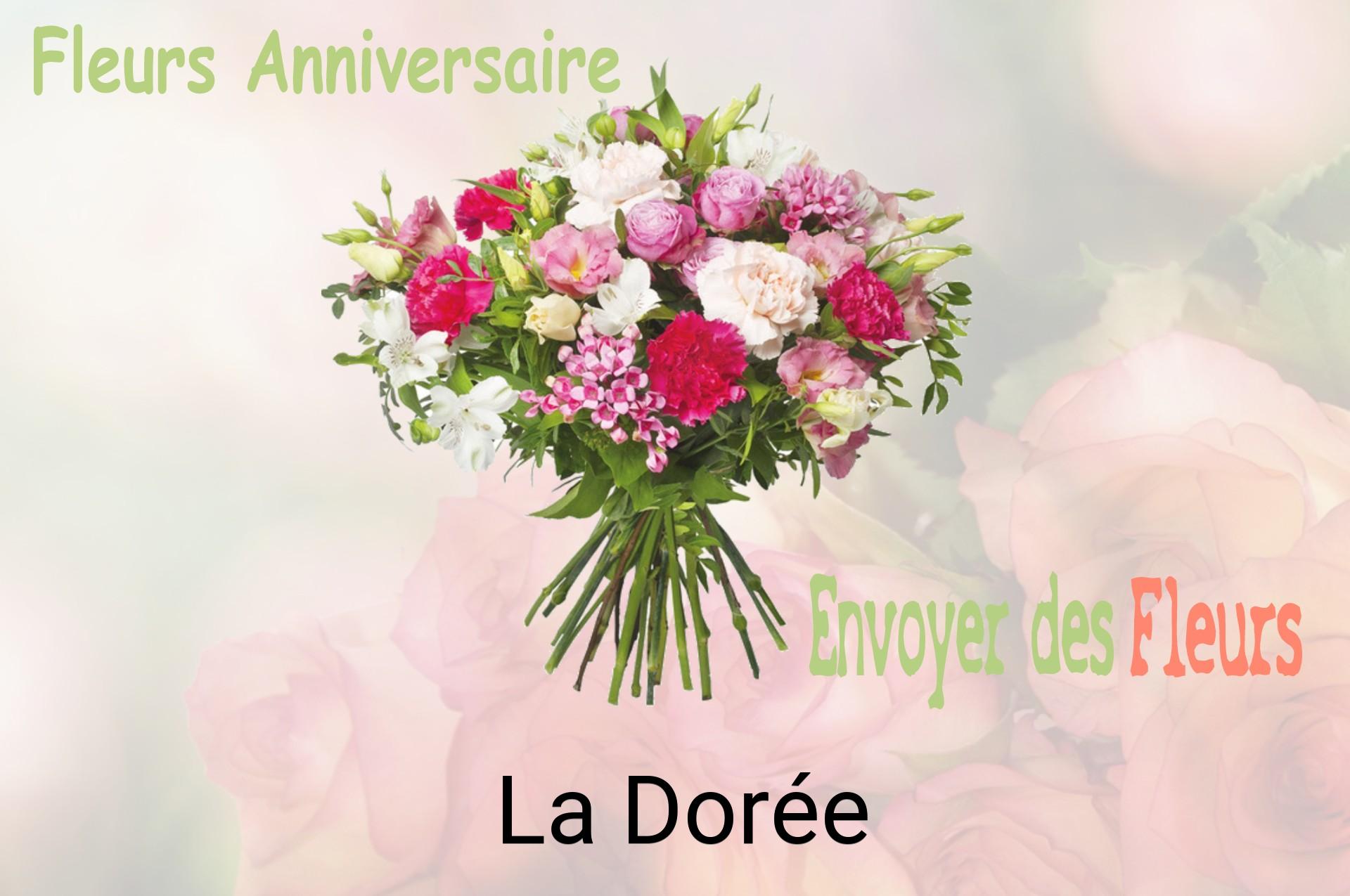 Bouquet de fleurs d’anniversaire livré à La Dorée