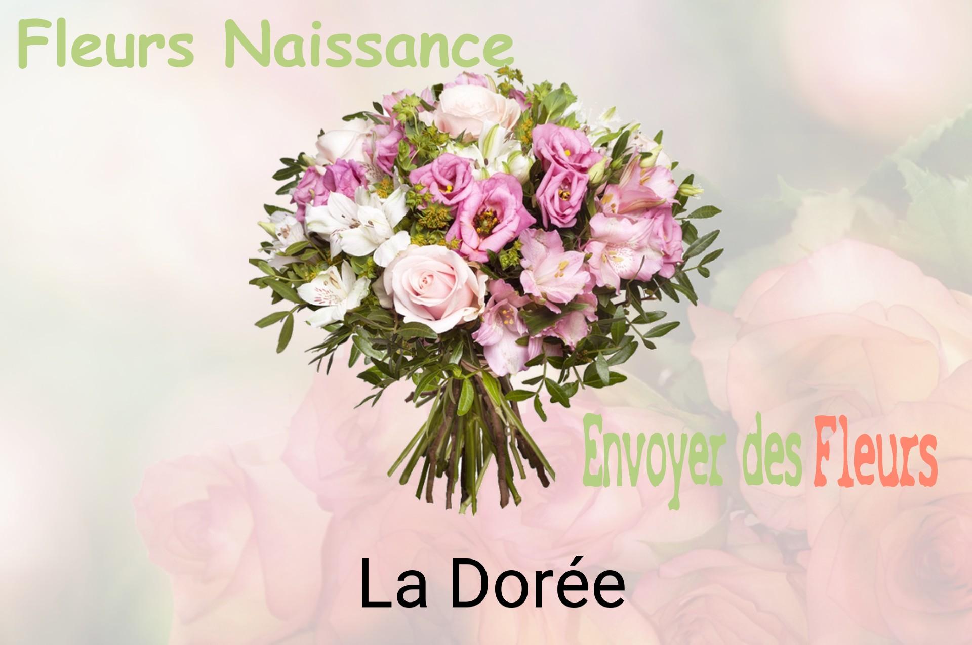 Bouquet de fleurs de naissance livré à La Dorée